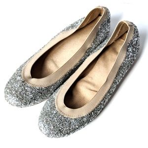 Stuart Weitzman Glitter Flats - image 1